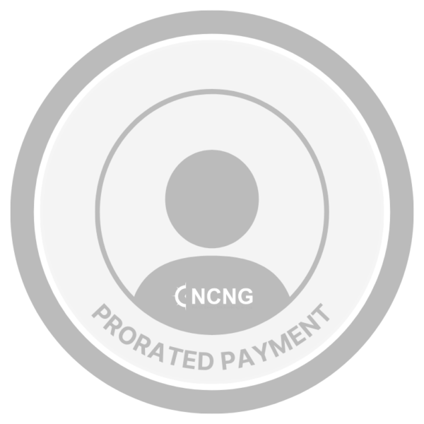 NCNG Membership Dues - Prorated Payment